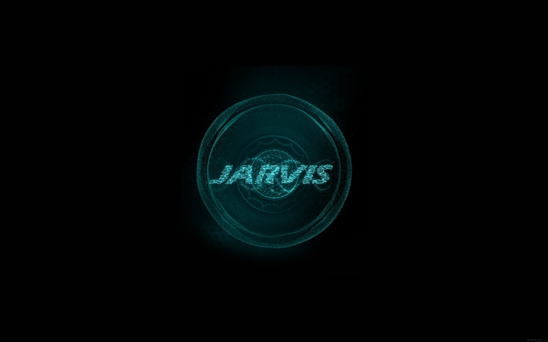 copy space, glowing, geometric shape, art, design, lighting equipment, black background, light, circle, ironman, jarvis, projection, close-up, no people