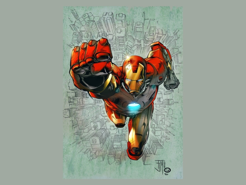 man, hd, comics, ironman, iron, 720P, painting