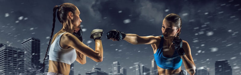 poster, Boxing, Sports, woman, Fight, Athletes, Girls, 4K, two