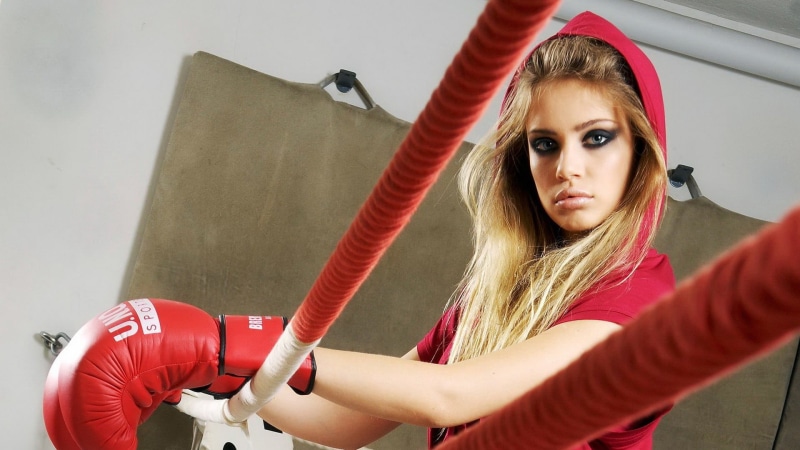 boxing, sport, adult, 1080P, hair, boxing - sport, blonde, young adult, long hair, indoors, one person, blond hair, boxing gloves, young women, women