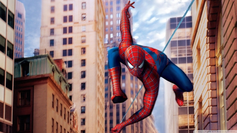 art and craft, artwork, nature, celebration, animal, amazing, city, hanging, representation, architecture, spider, 1080P, building, Spider-Man, office building exterior