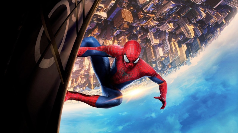 The Amazing Spider-Man 2 , clothing, side view, nature, Spider-Man, sky, full length, swimming pool, outdoors, lying down, sport, sea, leisure activity