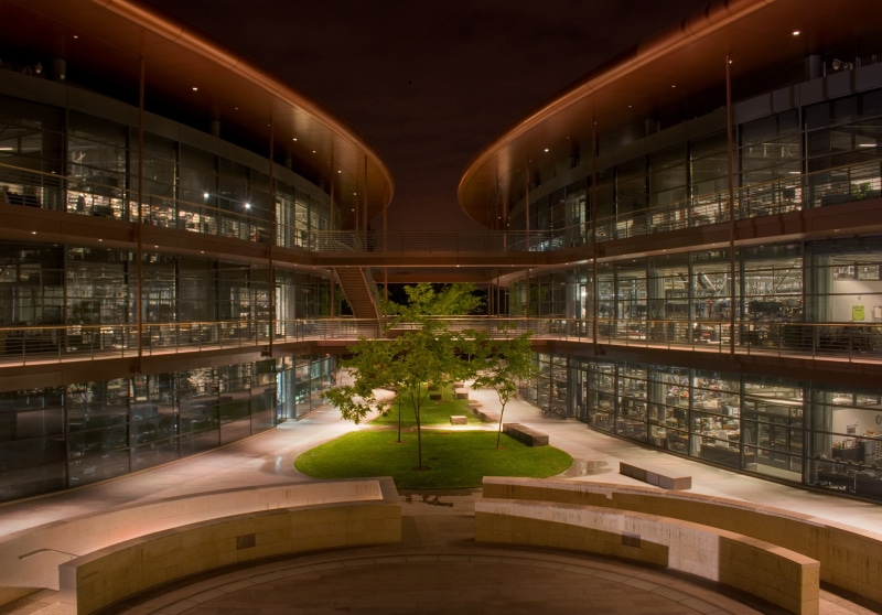 night, nature, no people, built structure, library, luxury, reflection, wealth, city life, building, architecture, modern, hotel, brown, building exterior