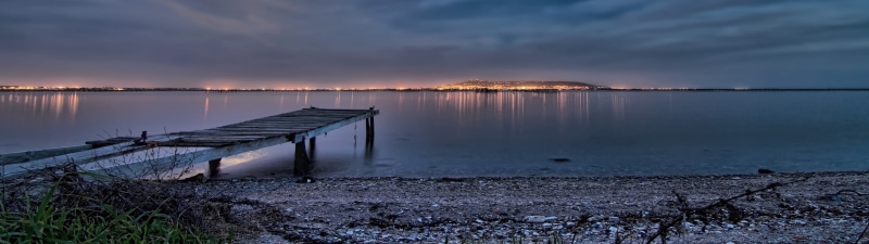 nature, beach, environment, brown, outdoors, cloud - sky, sky, landscape, tranquil scene, sunset, tranquility, pier, beauty in nature, 4K, scenics - nature