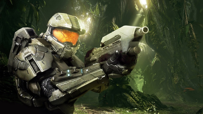 technology, security, land, video games, Halo 4, plant, government, tree, forest, nature, adventure, water, protective workwear, military, sunlight, outdoors