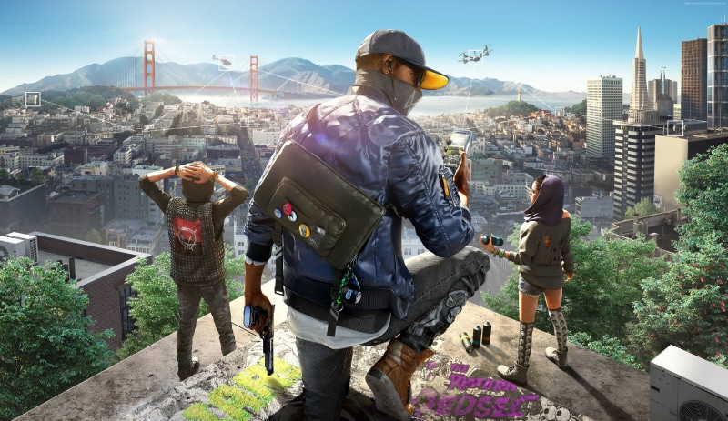PlayStation 3, built structure, real people, people, lifestyles, men, outdoors, PC, rear view, casual clothing, city, mountain, nature, cityscape, building