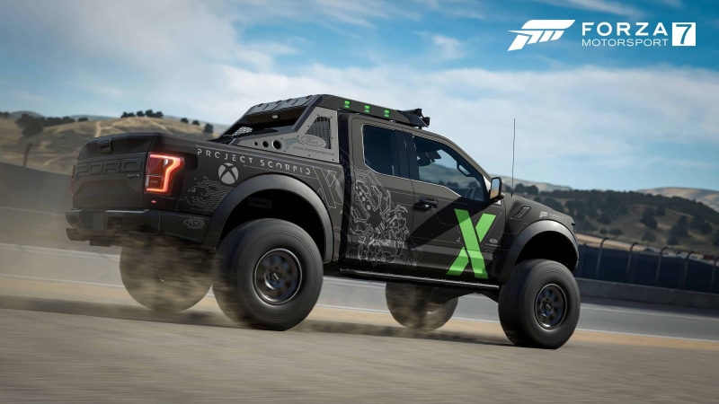Forza Motorsport 7, Microsoft, Video Game Art, Forza, Truck, raptor, Xbox One, F-150 raptor, Xbox, Ford, 4K, car, race cars