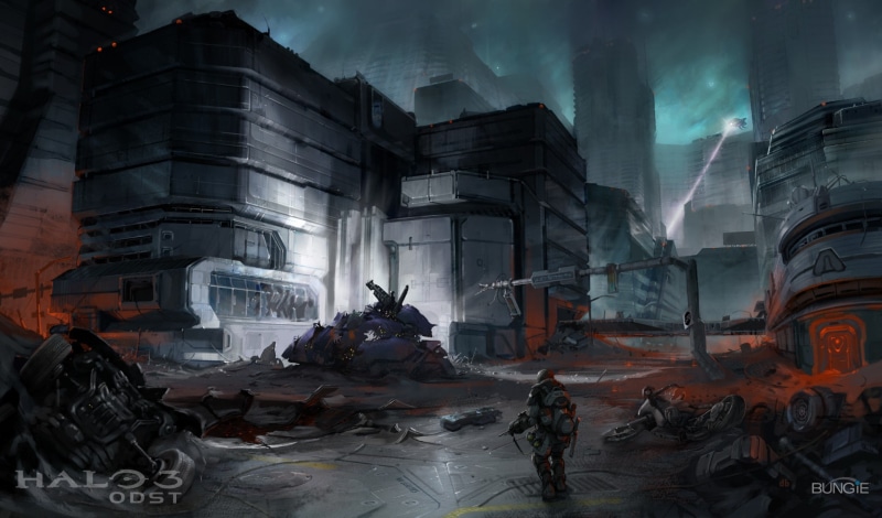 Halo 3: ODST, Halo, video games, 1080P, ODST
