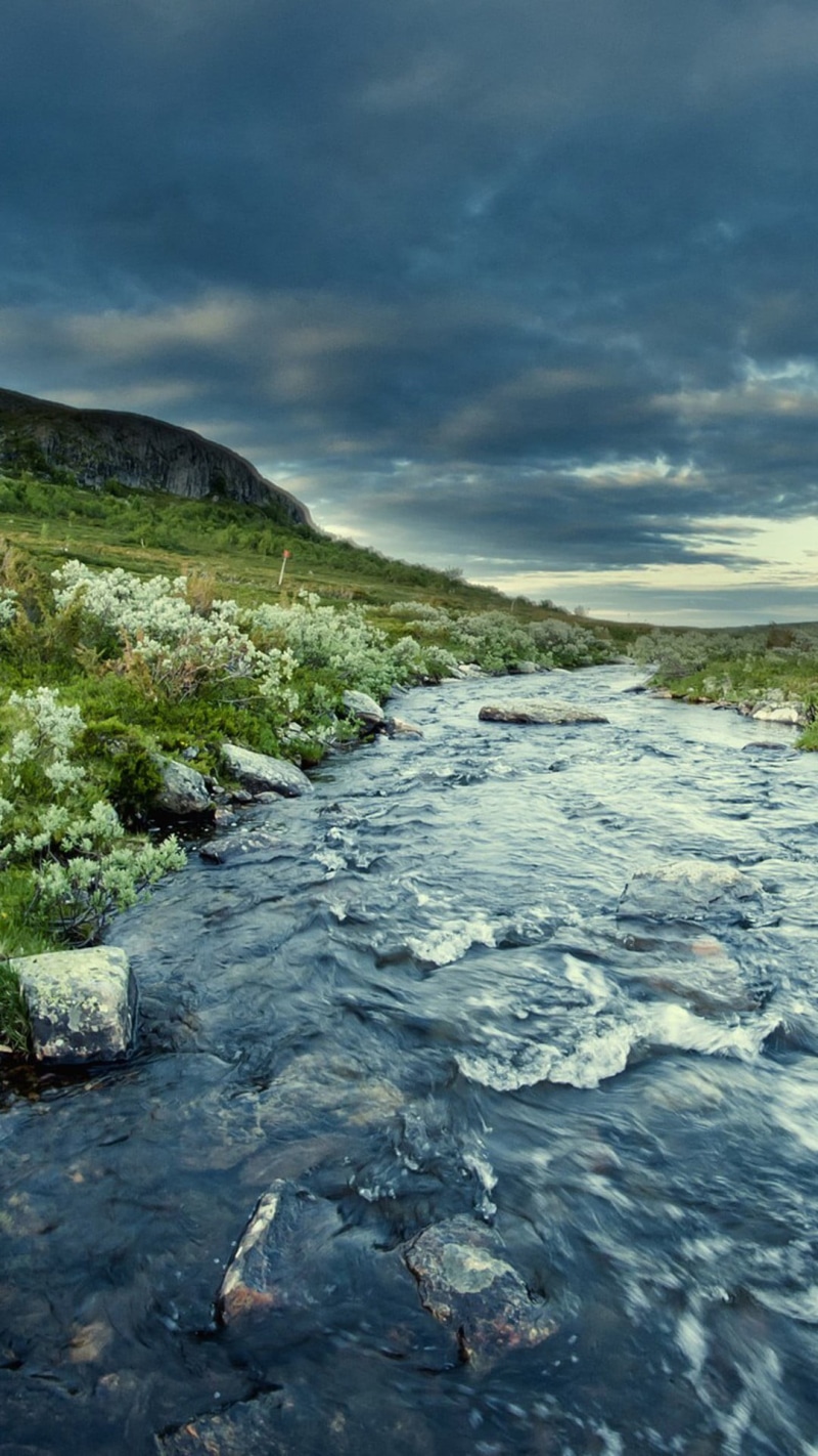 solid, sky, stream, flowing water, rock - object, beauty in nature, no people, day, cloud - sky, water, flowering, sea, motion, nature, pivot, scenics - nature