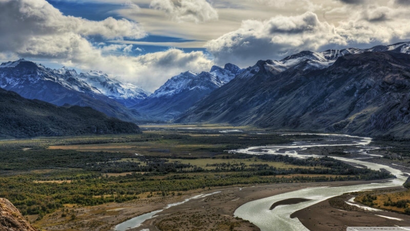 tranquil scene, national park, tranquility, no people, day, mountain peak, mountain, scenics - nature, Patagonia, snowcapped mountain, outdoors, clouds