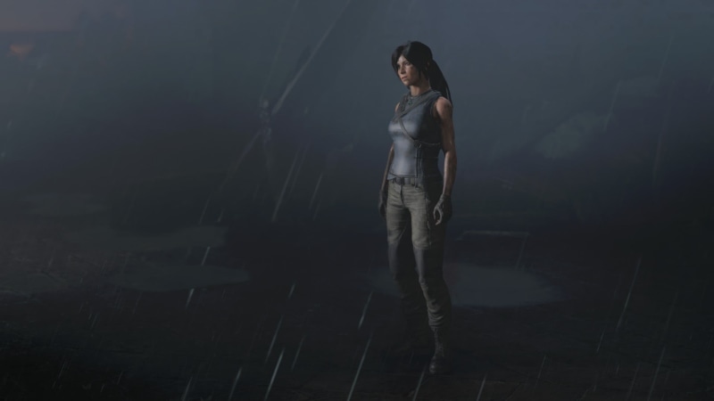 young women, young adult, adult, Shadow of the Tomb Raider, casual clothing, nature, looking at camera, one person, screen shot, teenager, three quarter length