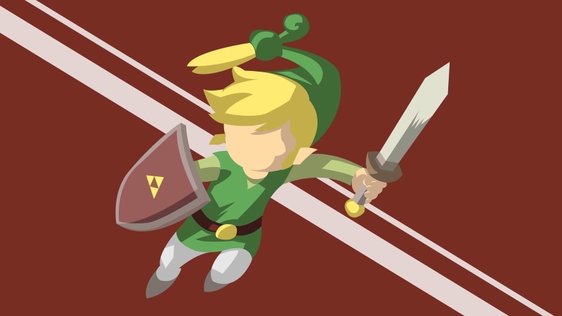Triforce, creativity, happiness, humor, vector art, cartoon, illustration, emotion, art and craft, indoors, cut out, Link, characters, communication, fun