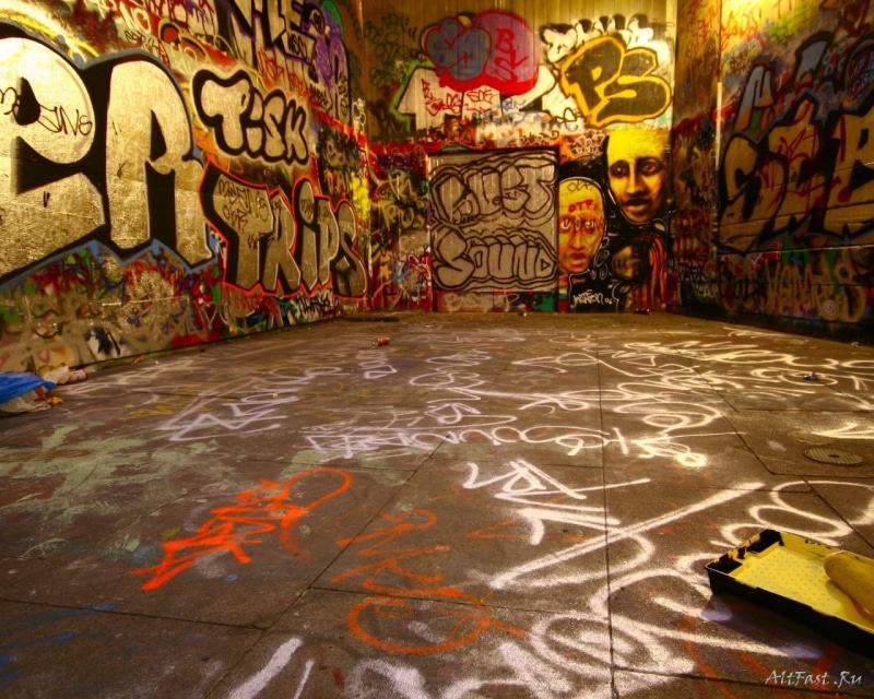 no people, creativity, messy, day, indoors, text, frame, mattress, bed, hip hop, graffiti, architecture, western script, built structure, building, street art