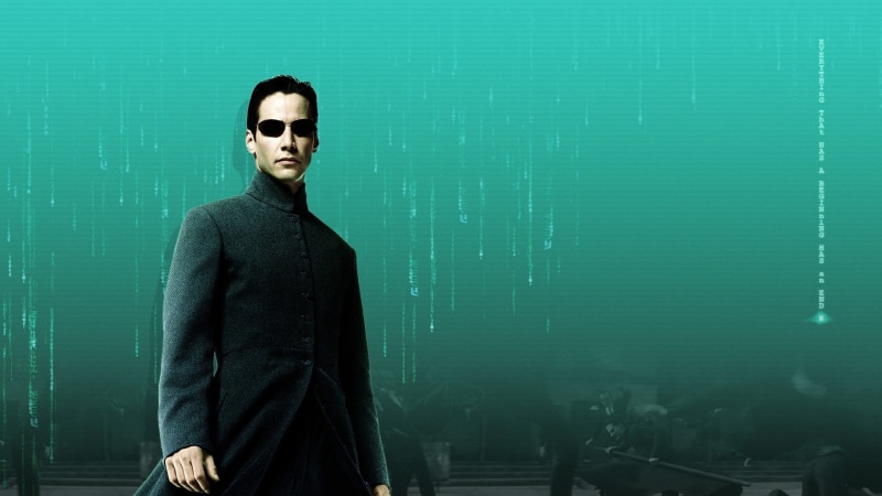 lifestyles, the matrix, real people, standing, beautiful, clothing, caucasian Ethnicity, adult, fashion, dark, waist up, keanu reeves, young Adult