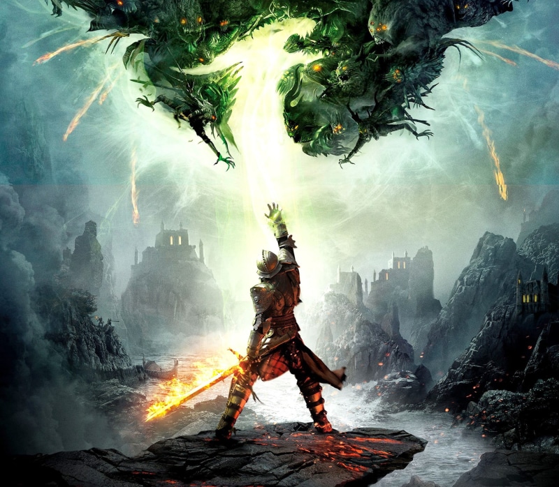holding, belief, Dragon Age Inquisition, video games, digital composite, spirituality, fantasy art, man, tranquility, Bioware, sword, beauty in nature
