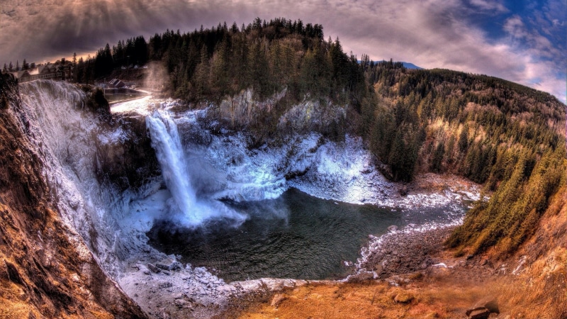 non-urban scene, plant, environment, forest, desktop background nature 2048x1152, power, outdoors, long exposure, flowing water, waterfall, water, flowing