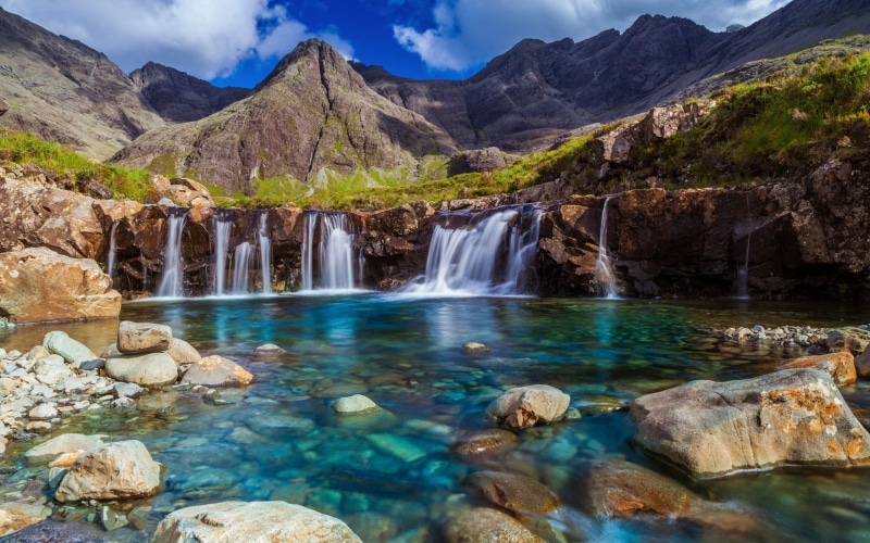 mountain, windows, scenery, solid, beauty in nature, non-urban scene, water, theme, nature, 1080P, flowing, rock formation, flowing water, tranquil scene