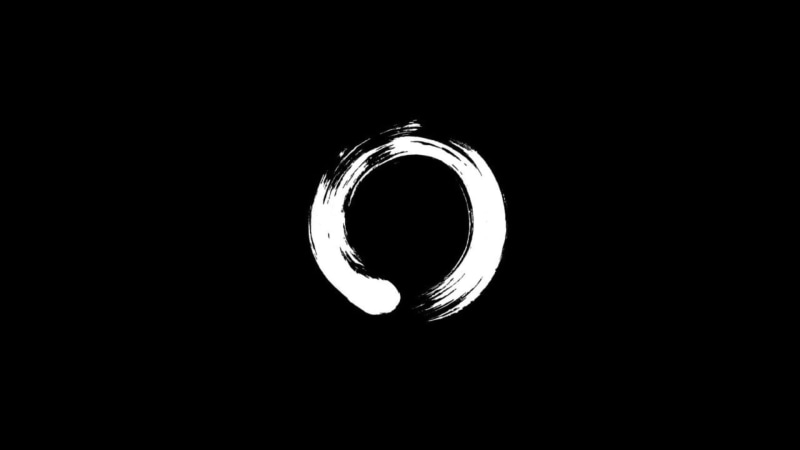 zen garden, Japan, zen, 1080P, white, black