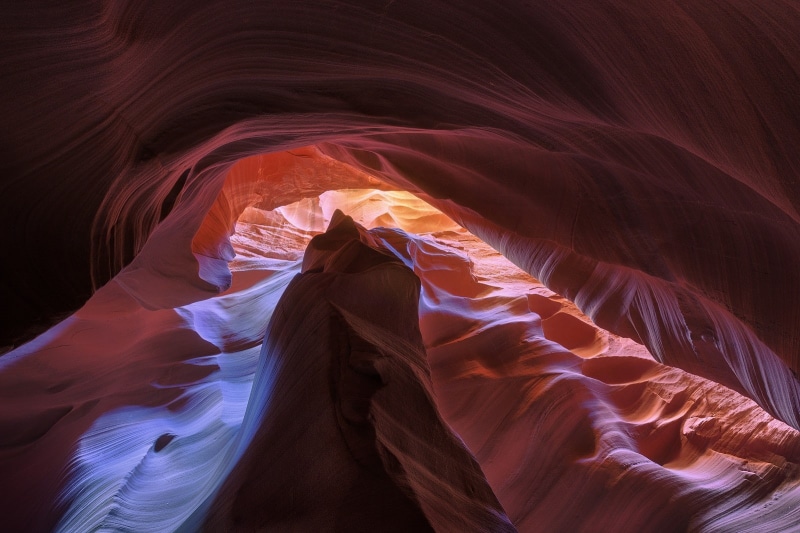 nature, rock, sunlight, desert, landscape, 720P, Antelope Canyon, erosion, Utah, red