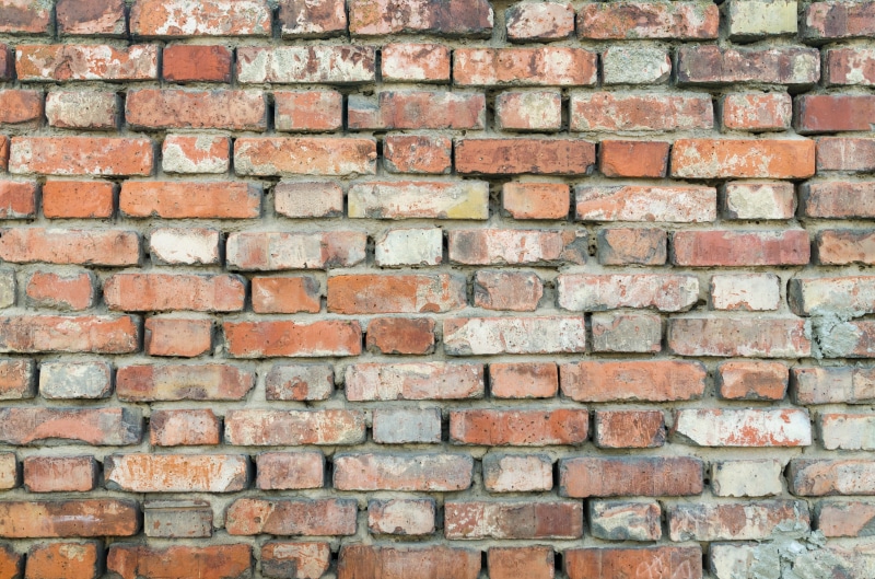 wall - building feature, grunge, block, solid, background, facade, day, aged, built, material, brickwork, gray, surface, masonry, cracked, full frame, red