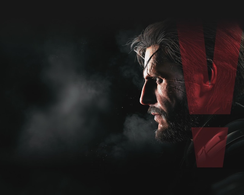 smoke - physical structure, contemplation, adult, looking away, face, mid adult, man, one person, mature men, Metal Gear Solid, males, studio shot, body part