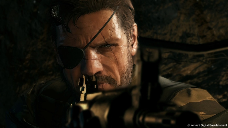 rifle, males, dark, man, Metal Gear Solid V: The Phantom Pain, assault, adult, knife - weapon, armed forces, military, men, looking, mature adult, portrait