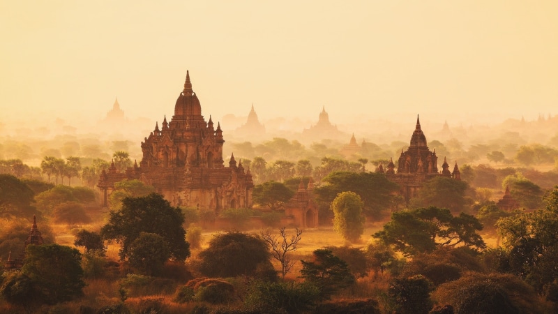 Burma, 1080P, artwork, painting, Myanmar