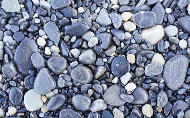 land, solid, stones, stone, 1080P, pattern, nature, beach, gray, large group of objects, directly above, pebble, high angle view, day, abundance, rock