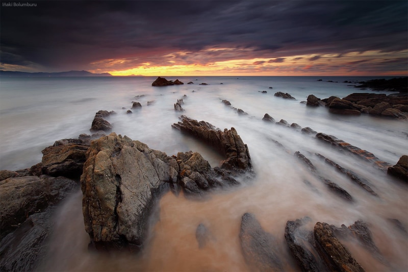 photo, long, scenics, sea, rocks, lines, water, shore, shoreline, nature, flysch, running, outdoors, wave, coastline, dusk, exposure, barrika, costa, Leviathan