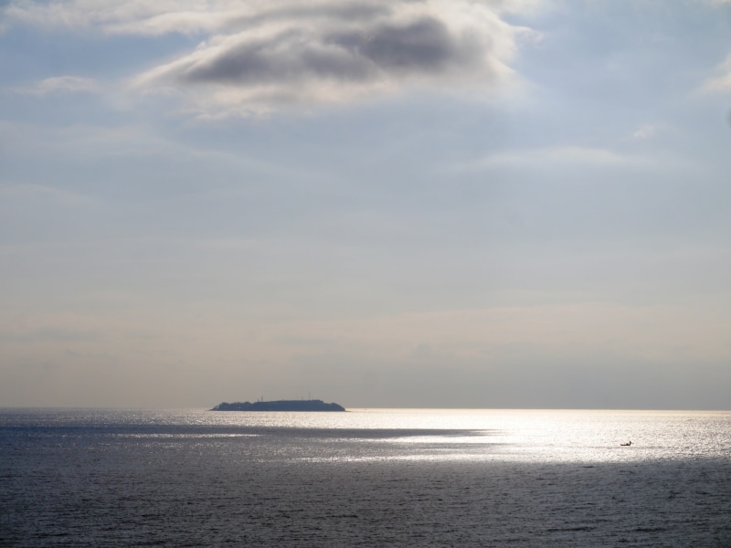 hatsushima, peninsula, Darkness, izu seven islands, idyllic, tranquility, black, non-urban scene, sunset, scenics - nature, cloud, Sea, usu墨 color, ink wash