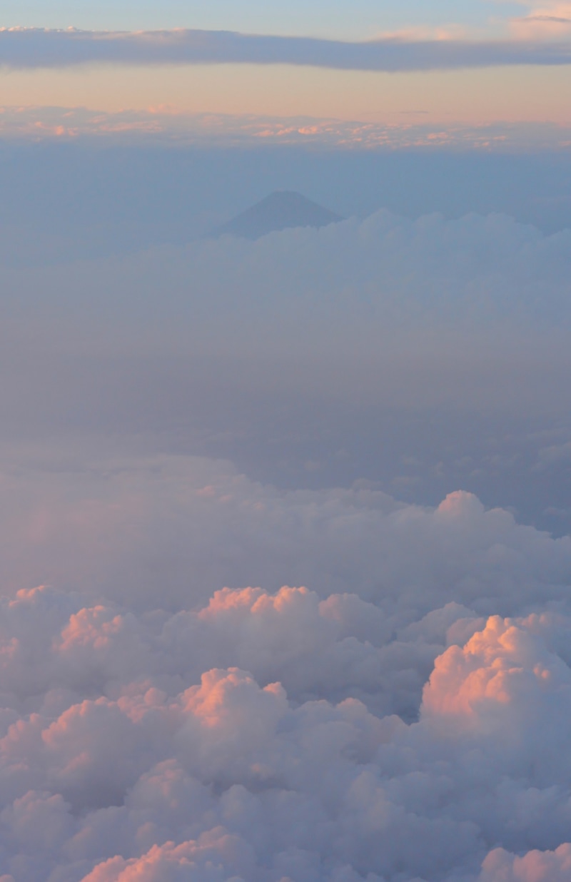sunset, sea of clouds, no people, cloud - sky, japan, fluffy, beauty in nature, day, softness, above, heaven, scenics - nature, mt fuji, meteorology, fuji