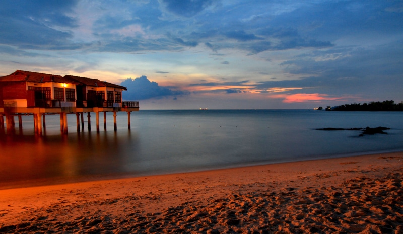landscape, water, blue, ooi, pool, beach, rock, asia, outdoor, canon  eos  7d, outdoors, langit, laut, resort, heat lightning, coastline, cloud, travel