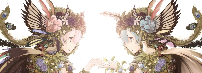 Rem (Re: Zero), 2K, Ram (Re:Zero), Re:Zero Kara Hajimeru Isekai Seikatsu, dual monitors