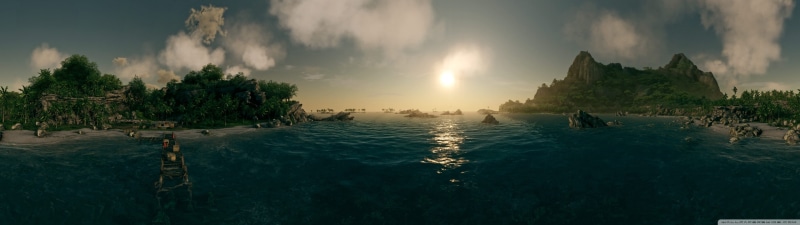 games, found, 4K, ocean, bump, crysis, x, video, blue, art, deep, hd