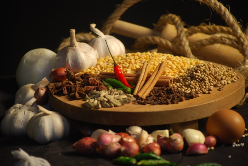 herb, no People, choice, rope, red, organic, seed, wood - Material, variation, garlic clove, bowl, spice, chili Pepper, spices, seasonings, seasoning, ingredient