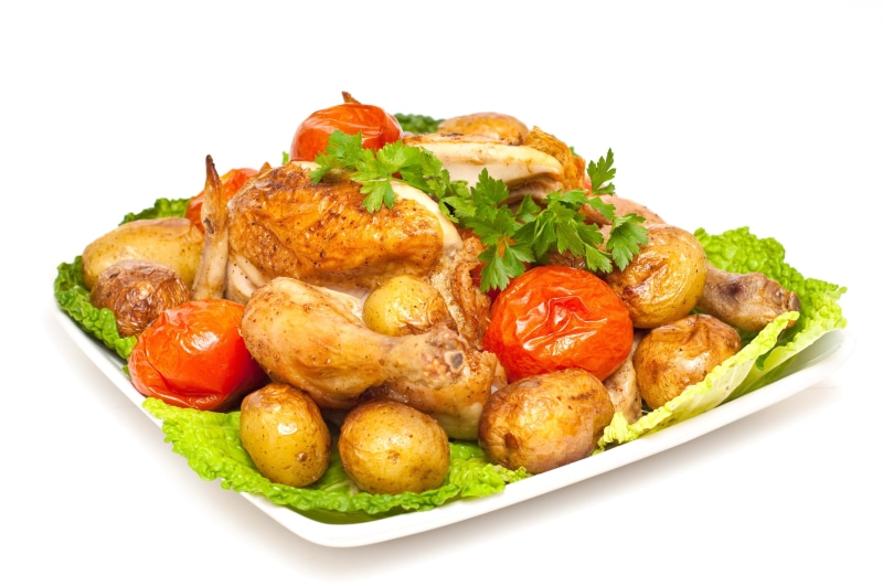 meat, fried, cooking, baked, healthy eating, parsley, serving size, chicken, snack, studio shot, food and drink, chicken Meat, plate, close-up, food, lunch