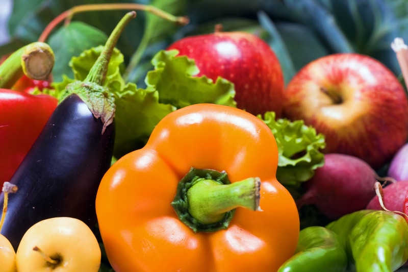 close-up, 4K, nutrition, tomato, vitamin, wellbeing, red bell pepper, bell pepper, natural, vegetable, choice, group of objects, food, food and drink