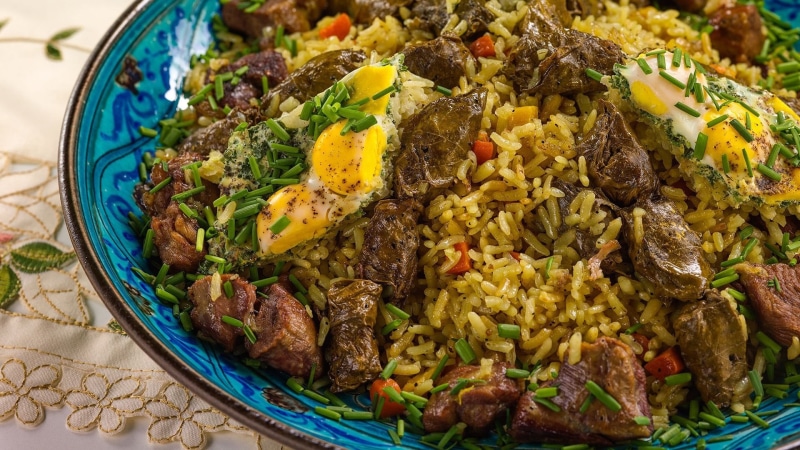 ready-to-eat, crockery, healthy eating, freshness, 1080P, food, close-up, food and drink, biryani, dish, garnish, spice, indoors, cuisine, no people, serving size