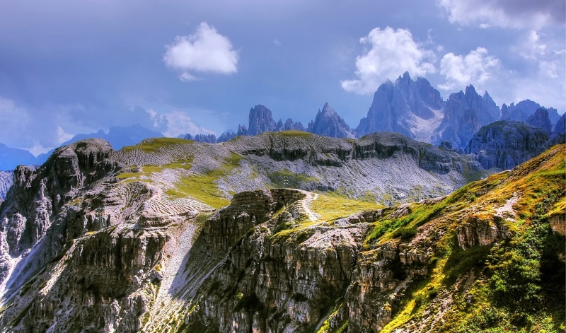 three zinnen, rock - Object, tranquil scene, great, view, environment, day, scenics - nature, nature, range, non-urban scene, hike, south tyrol, mountain Peak