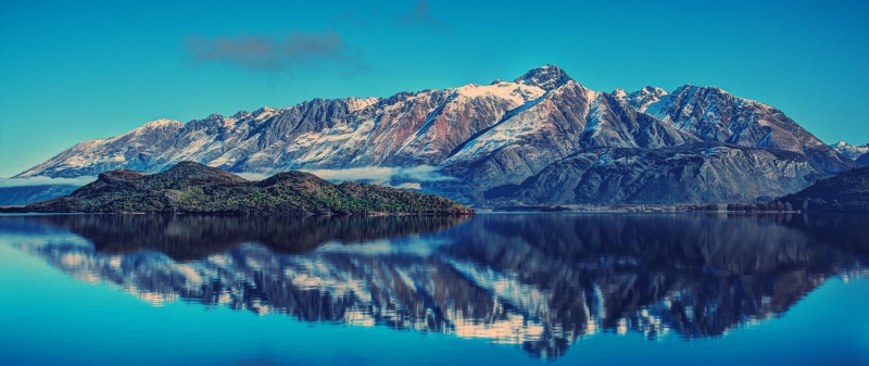 snow, 2K, tranquility, no people, water, blue, landscape, cold temperature, nature, mountain peak, tranquil scene, mountain range, travel destinations