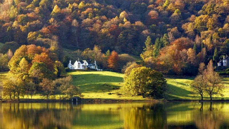 lakes, england, Lake District, lake, Grasmere Lake, hd, nature, grasmere, 1080P, art, Cumbria