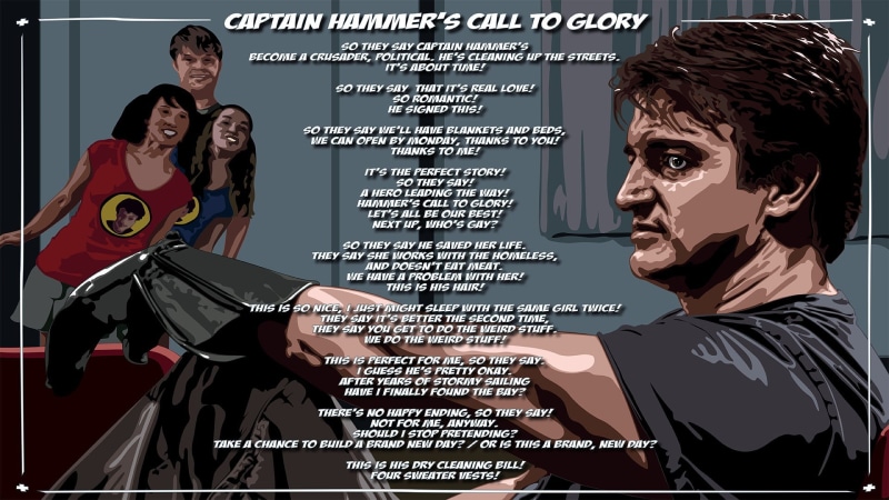 1080P, Nathan Fillion, Dr. Horribles Sing Along Blog, lyrics, Captain Hammer