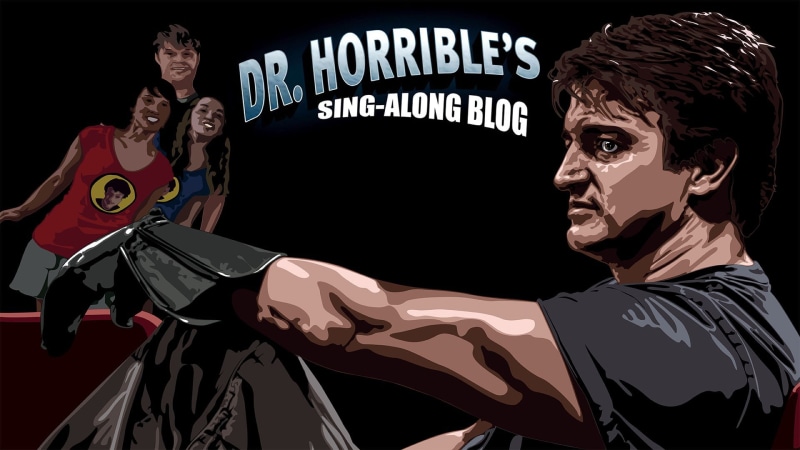 Nathan Fillion, Dr. Horribles Sing Along Blog, 1080P, logo, Captain Hammer