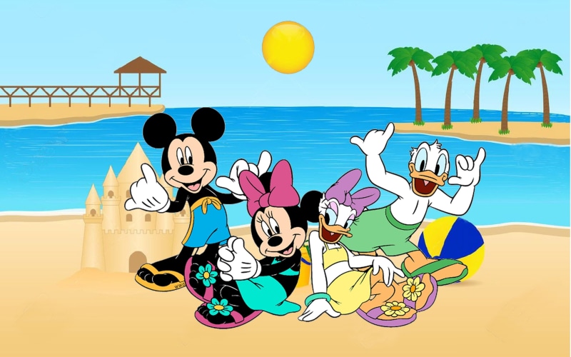 2K, beach, mobile, holiday, phones, disney, donald, along, pc, heroes, tablet, mickey, daisy, desktop, minnie, hd