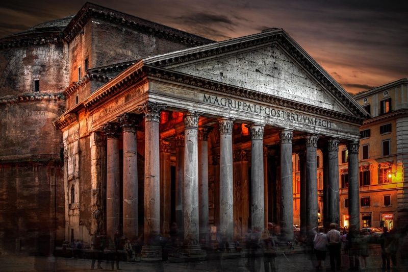 Rome, 1080P, coste, hdr, italy, Italy Pantheon, magrippa, pantheon