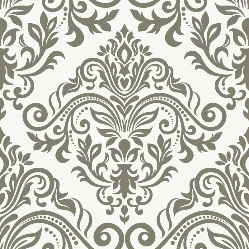 damask, pattern, flowers, seamless, ornament, vector, vintage, 4K, texture, with