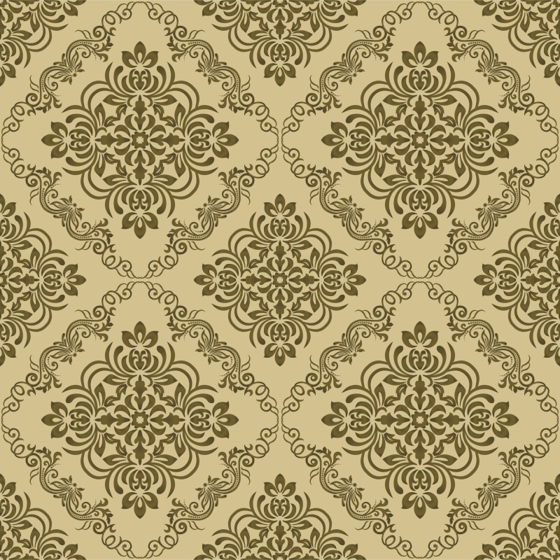  ornamen, Damask, pattern, vintage, pattern., seamless, 4K