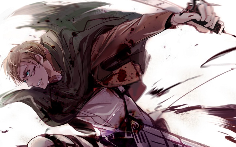 Anime, Attack On Titan, 720P, Shingeki No Kyojin, Erwin Smith