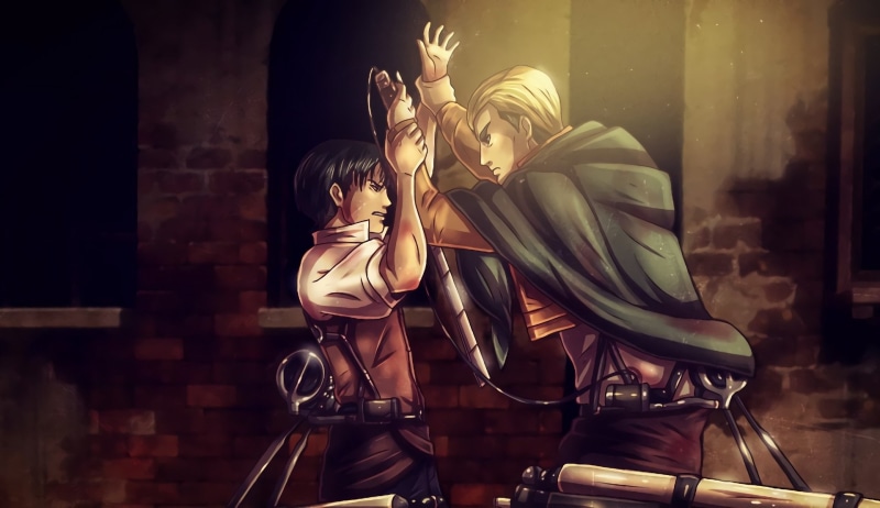 Attack On Titan, Erwin Smith, Anime, Shingeki No Kyojin, Levi Ackerman, 1080P