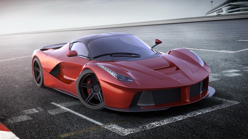 motor vehicle, personal land vehicle, speed, sports race, vehicle, mode of transportation, 1080P, road, outdoors, no people, red cars, sports car, modern